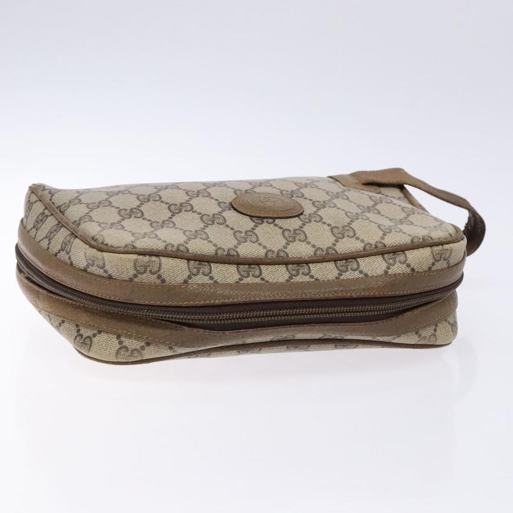GUCCI GG Supreme Clutch Bag PVC Beige Auth ep10390 - Picture 6 of 16